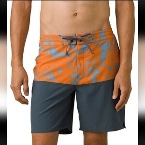 Prana On The Rocks 18" Boardshorts Sz 32